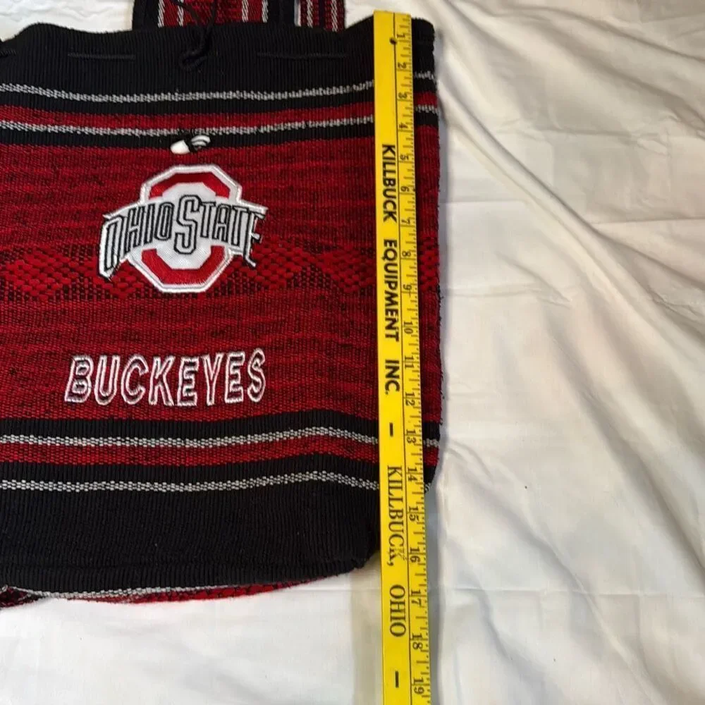 Ohio state Buckeyes backpack rucksack red black cinch sack‎